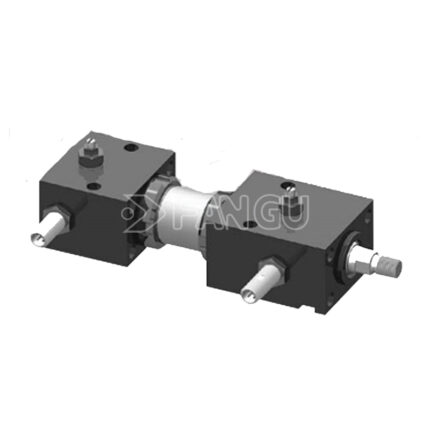 ROEMHELD B1.590 Series Single-acting Spring-return Block Hydraulic Cylinder with Flat Plunger