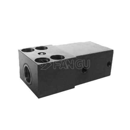 ROEMHELD B1.738 Series Double-acting Block Hydraulic Cylinder with Integrated Guide Housing